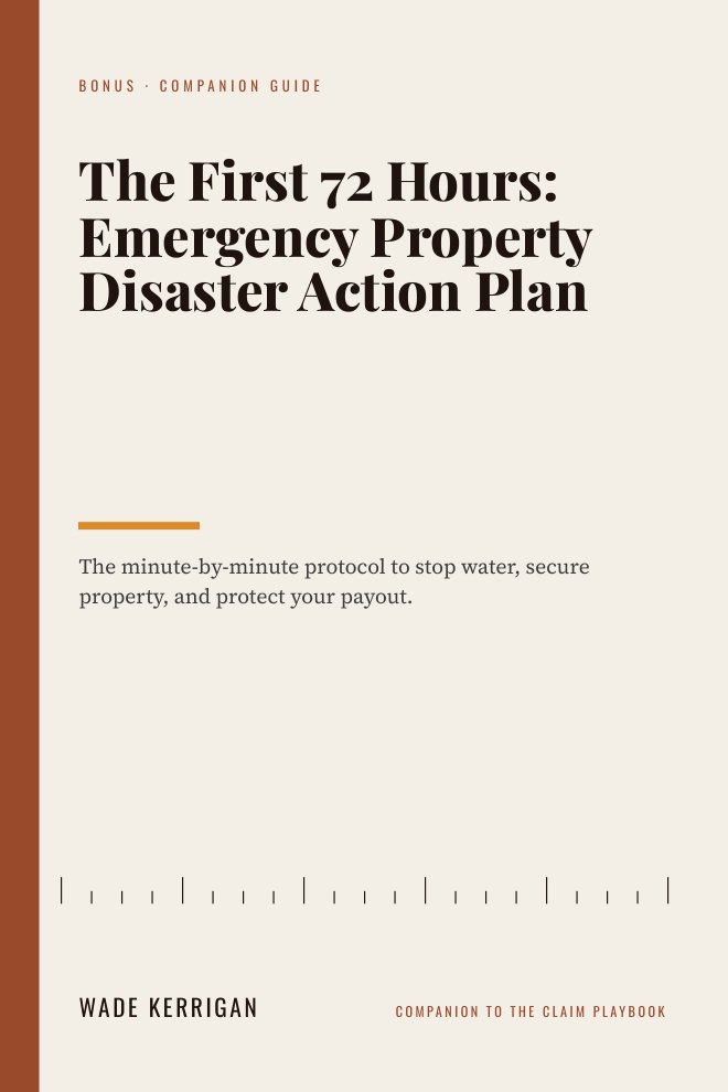 The First 72 Hours: Emergency Property Disaster Action Plan